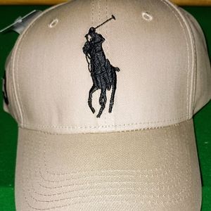 Men/Women's Polo Ralph Lauren Cap. Khaki cotton twill.